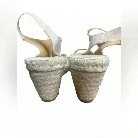 Andre Assous Tan Wedge Espadrille Sandals Size 40 leather in excellent condition - Picture 3 of 7